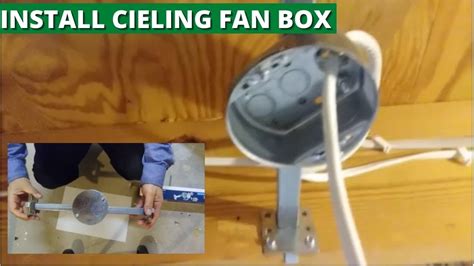 ceiling fan junction box insulation|adjustable ceiling fan box.